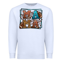 White American Football Mama Mother's Day Premium Sweatshirt - LillyAllenDesigns