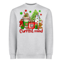 Heather Grey current mood christmas Heavyweight Sweatshirt - OliviaCreatesArt