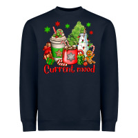Navy current mood christmas Heavyweight Sweatshirt - OliviaCreatesArt
