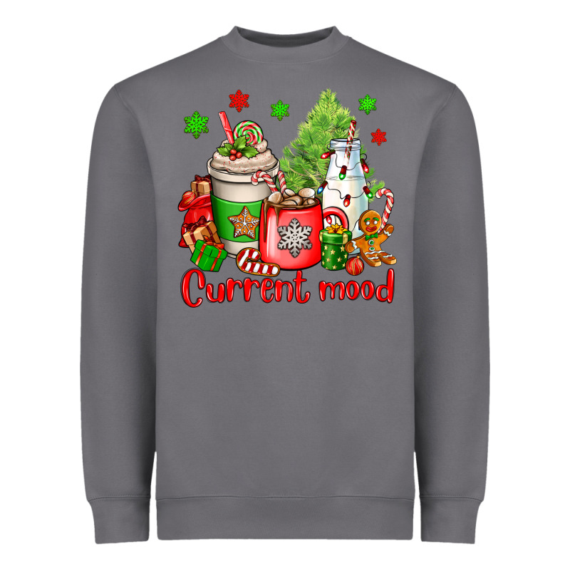 Current Mood Christmas Heavyweight Sweatshirt by OliviaCreatesArt | Teevron