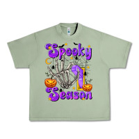 Oil Green Spooky Season On Urban Heavy Tee - texasbilliewilder