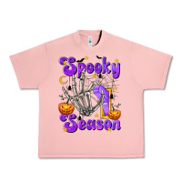 Salmon Spooky Season On Urban Heavy Tee - texasbilliewilder