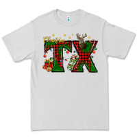 Dove Grey Christmas Texas With Deer Premium Tee - BundleAndBundleShop