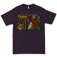 Plum Christmas Texas With Deer Premium Tee - BundleAndBundleShop