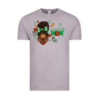 Vintage Zinc Afro Messy Bun Full Face Basketball Mom Vintage Tee - texasbilliewilder