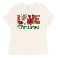 Bone Love Christmas With Santa Ladies Tee - BundleAndBundleShop
