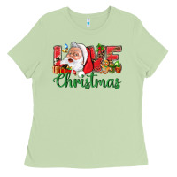 Matcha Love Christmas With Santa Ladies Tee - BundleAndBundleShop