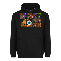 Black spooky pumpkin Heavyweight Hoodie - SublimationCraftShop