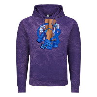 Cloud Purple Colon Cancer diva blue ribbon Vintage Hoodie - NancyCooperArtShop