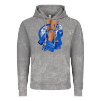 Cloud Rock Colon Cancer diva blue ribbon Vintage Hoodie - NancyCooperArtShop