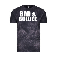 Cloud Black bad & boujee Vintage Tee - artisFamous