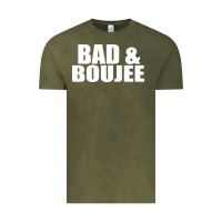 Vintage Olive bad & boujee Vintage Tee - artisFamous