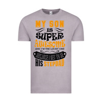Vintage Zinc My Son Is Super Awesome His Stepdad Vintage Tee - artisFamous