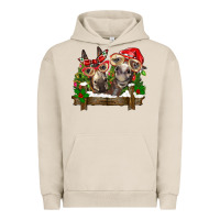 Pigment French Oak Christmas donkeys Urban Hoodie - BarkalooDesign