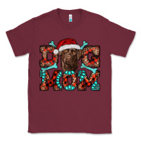 Burgundy dog mom christmas with labrador Classic Tee - RanaPortraitStore