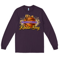 Plum It's a Basketball kinda day Long Sleeve Tee - HowdyJamesFarm