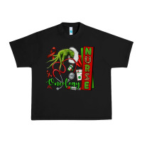 Black Christmas Character Nurse Urban Heavy Tee - NancyCooperArtShop