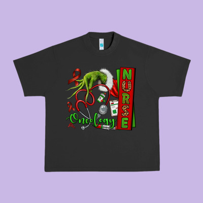 Christmas Character Nurse Urban Heavy Tee Designed By Nancycooperartshop
