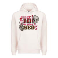 Pale Pink Valentine's Day Roses Are Red I Am Going To Bed Premium Hoodie - FaDigitalArtStudio