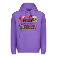 Purple Valentine's Day Roses Are Red I Am Going To Bed Premium Hoodie - FaDigitalArtStudio