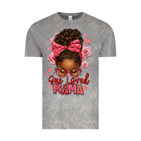 Cloud Rock one loved mama afro messy bun Vintage Tee - texasbilliewilder