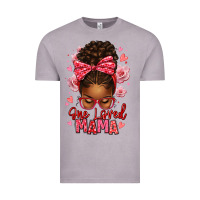 Vintage Zinc one loved mama afro messy bun Vintage Tee - texasbilliewilder