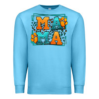 Ocean Blue Cat dog mama Mother's Day Premium Sweatshirt - LillyAllenDesigns