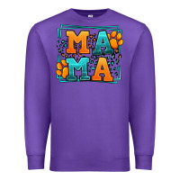 Purple Cat dog mama Mother's Day Premium Sweatshirt - LillyAllenDesigns