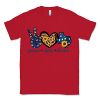 Red Peace Love Texas Classic Tee - Bettercallsaul