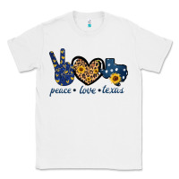 White Peace Love Texas Classic Tee - Bettercallsaul