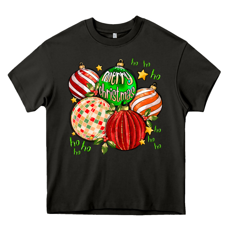 Merry Christmas Tree Ball Heavy Core Tee by MaliasSmallBusiness | Teevron
