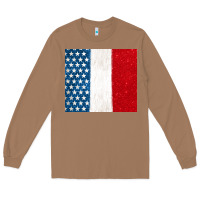 Toasted Coconut custom text american flag(used font 'doctrin Long Sleeve Tee - Jasminsmagicworld