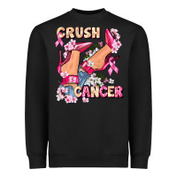 Black Crush Breast Cancer Heavyweight Sweatshirt - FaDigitalArtStudio
