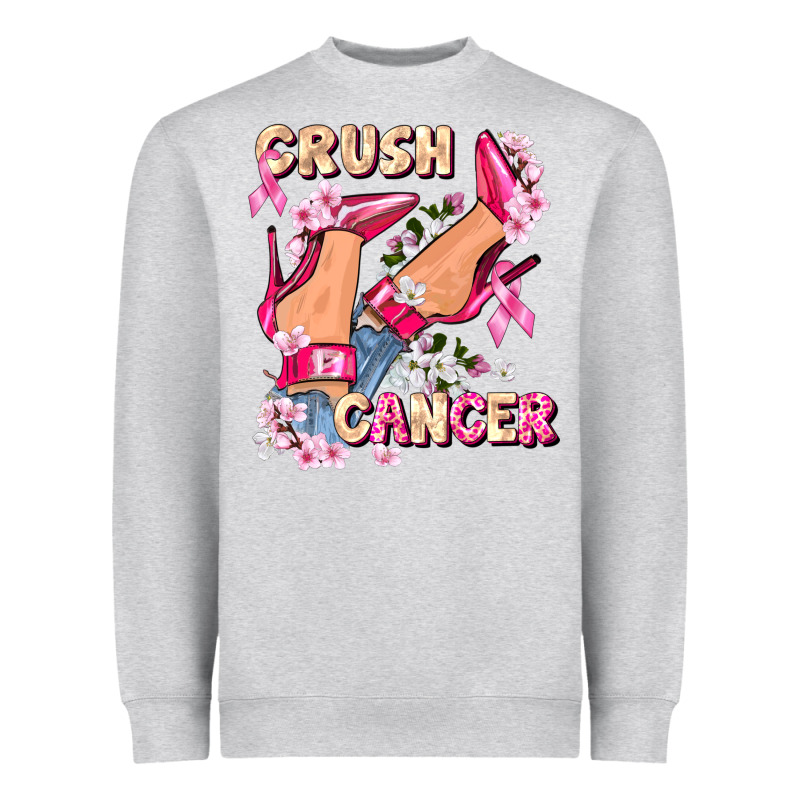 Crush Breast Cancer Heavyweight Sweatshirt by FaDigitalArtStudio | Teevron