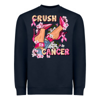 Navy Crush Breast Cancer Heavyweight Sweatshirt - FaDigitalArtStudio