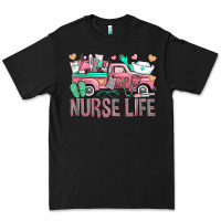 Black Nurse Life Truck Premium Tee - BundleAndBundleShop