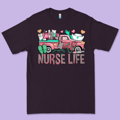 Nurse Life Truck Premium Tee Designed By Bundleandbundleshop