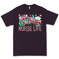 Plum Nurse Life Truck Premium Tee - BundleAndBundleShop