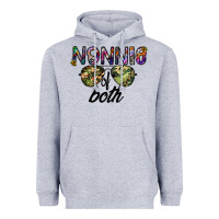 Heather Grey nonnie of both Heavyweight Hoodie - CowhideDigitalArt
