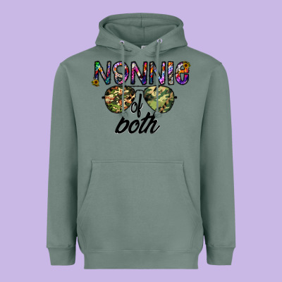 Nonnie Of Both Heavyweight Hoodie Designed By Cowhidedigitalart