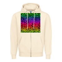 Sandshell colorful leopard seamless pattern Zipper Hoodie - BundleAndBundleShop