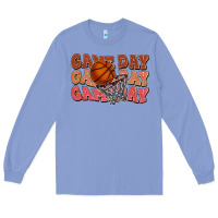 Colony Blue game day game day game day basketball Long Sleeve Tee - HowdyJamesFarm