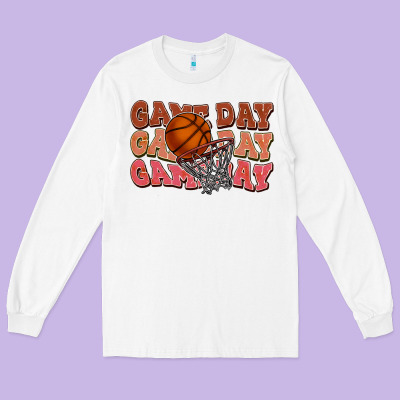 Game Day Game Day Game Day Basketball Long Sleeve Tee Designed By Howdyjamesfarm