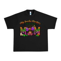 Black My Favorite Monsters Call Me Mom Urban Heavy Tee - texasbilliewilder