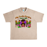 French Oak My Favorite Monsters Call Me Mom Urban Heavy Tee - texasbilliewilder