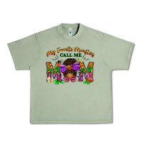 Oil Green My Favorite Monsters Call Me Mom Urban Heavy Tee - texasbilliewilder
