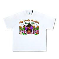 White My Favorite Monsters Call Me Mom Urban Heavy Tee - texasbilliewilder