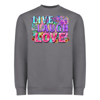 Storm Live laugh love hippie Valentine's Day Heavyweight Sweatshirt - FaDigitalArtStudio