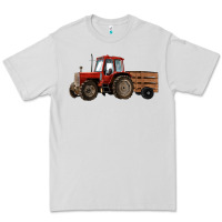 Dove Grey farm tractor Premium Tee - RanaPortraitStore