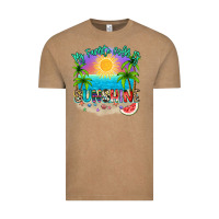 Vintage Coffee My favorite color is sunshine Vintage Tee - NancyCooperArtShop